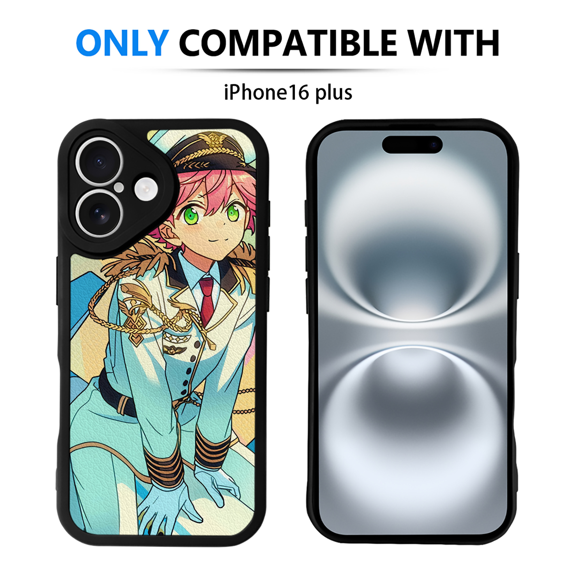 （画像用） あんさんぶるスターズ! Ensemble Stars 【iPhone 16シリーズ対応】シリコンスマホケース（レザー調） 材質：シリコン
